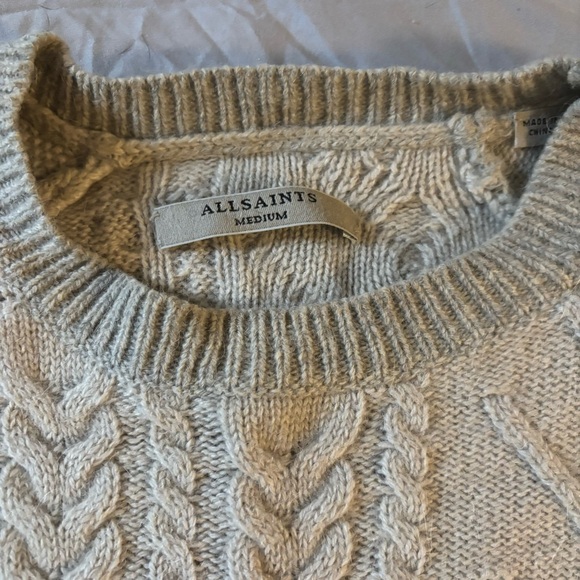 Wool Mixed Cable Knit Sweater - Picture 2 of 3